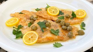 PICCATA DI POLLO how to make chicken piccata the Italian way ready in 15 mins [upl. by Shina780]