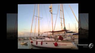 Franchini jolla  atlantide 47 sailing boat motorsailer year  1981 [upl. by Eyllek583]