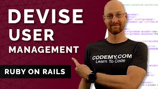 Adding User Management with Devise  Ruby On Rails Friend List App 6 [upl. by Saffren923]