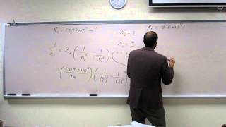 Calculate Emission Wavelength and Frequency From Change in Energy Levels  Visible Series 001 [upl. by Lepper]