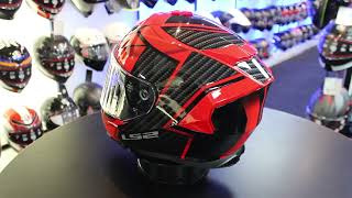 LS2 FF800 Storm II Tracker Helmet BlackRed [upl. by Ainit]