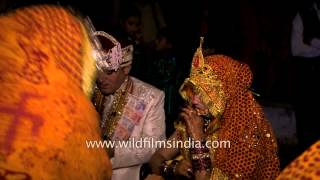 Bride and groom blessed by their elders  Kumaoni wedding [upl. by Eedoj]