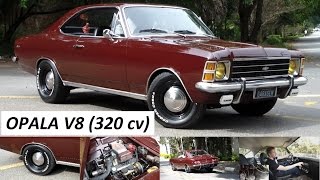 Garagem do Bellote TV Opala com motor V8 quadrijet flowmaster 10 320 cv [upl. by Anyale]