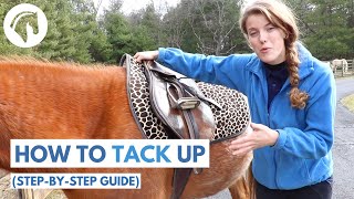 How to Tack Up a Horse English STEPBYSTEP GUIDE [upl. by Silera]