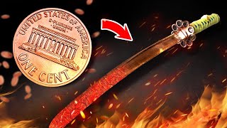 We Forged a Katana Out of 100000 PENNIES [upl. by Sethrida164]