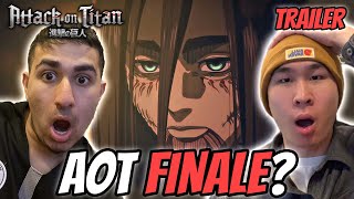 THE AOT FINALE  ATTACK ON TITAN THE FINAL SEASON FINAL TRAILER REACTION [upl. by Clare]