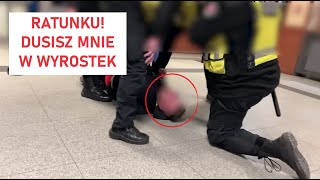 Ochrona dworca zapobiega tragedii 😱 Agresywny Typ grozi dziewczynie i podróżnym😡 [upl. by Hassadah]