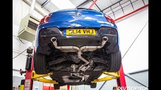 BMW M135i Custom Cat Back Exhaust [upl. by Hpsoj287]