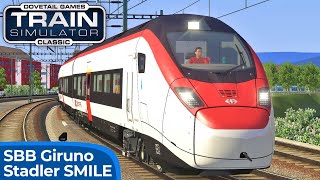 SBB GIRUNO  InterCity Mailand  Zürich HB  Stadler Triebzug  SMILE  TRAIN SIMULATOR CLASSIC [upl. by Edalb352]