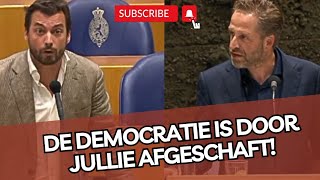 Baudet laat Hugo de Jonge ALLE HOEKEN van de kamer zien Voorzitter onderbreekt meerdere keren [upl. by Tneicniv450]