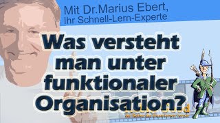 Was versteht man unter funktionaler Organisation [upl. by Arak]