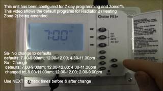 Sangamo Choice PR3n  Programming example [upl. by Lamphere]