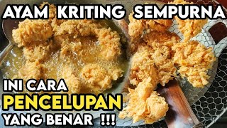 BONGKAR CARA PENCELUPAN  SUPAYA AYAM KENTUCKY LEBIH KRITING SEMPURNA  KENTAKI AYAM GEPREK [upl. by Egdamlat395]