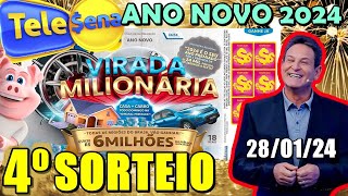 4° Sorteio Tele Sena ANO NOVO 💲280124 [upl. by Garey]