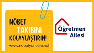 Okullarda Nöbet Görevini Kolaylaştırın  Nöbet Yönetim [upl. by Ferreby]