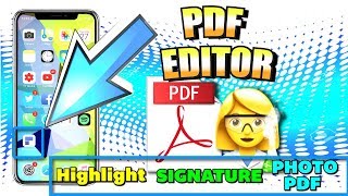 TopBest FREE PDF Editor for iPhone iPad Android Windows and Mac  2018 PDF Reader [upl. by Frazier]