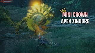 Mini Crown Apex Zinogre  MH Rise [upl. by Topper]