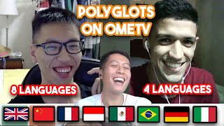 Indonesian Polyglot speak 8 languages with another Polyglots on OmeTv😂 [upl. by Sinylg31]