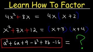 Factoring Trinomials amp Polynomials Basic Introduction  Algebra [upl. by Yelbmik915]