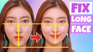 Get a Shorter Face Fix Long Chin  Face Lifting Massage [upl. by Bouchard]