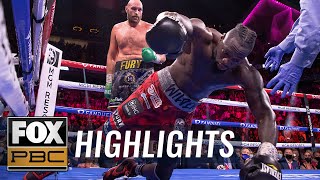 Tyson Fury vs Deontay Wilder III  FULL FIGHT HIGHLIGHT  PBC ON FOX [upl. by Chappie]