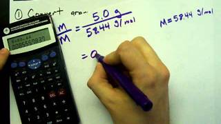 How to convert Grams to Moles per Litre Concentration [upl. by Lewanna]