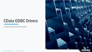 CData ODBC Drivers  Getting Started [upl. by Nomelc851]