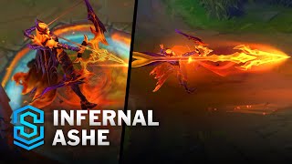 Infernal Ashe Skin Spotlight  PreRelease  PBE Preview  League of Legends [upl. by Staw353]