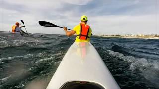 Downwind Surfski Paddling  SSS Race 2 301116 [upl. by Trudie156]