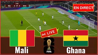 match Mali vs Ghana en direct Éliminatoires de Coupe du monde match complet Simulation Gameplay PC [upl. by Havelock]