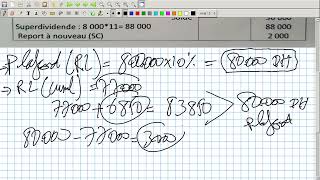 Comptabilité Approfondie Vidéo N 32  Exercice Corrigé quotAffectation Des Bénéficesquot [upl. by Margette]