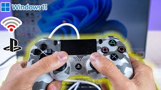 How to Connect a PS4 DualShock 4 Controller to Windows 11 and Play Steam Games 2024 [upl. by Atneciv311]