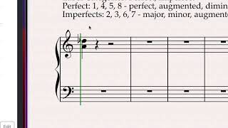 Music Fundamentals Interval Categories and Perfect Interval Quality [upl. by Hoxsie]