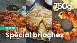 Nos 3 meilleures recettes de brioches maison  750g [upl. by Bodnar539]