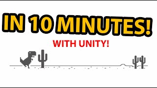 I Made Chromes Dinosaur Game in 10 MINUTES  Unity [upl. by Klockau]