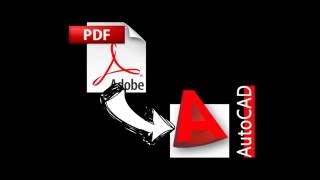 Insert PDF in AutoCad [upl. by Blinni385]