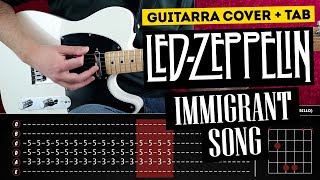 Immigrant Song Guitarra Cover Tablatura  Marcos García [upl. by Hadeis792]