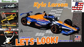 A Look At The New Kyle Larson 120th Scale Indy Car Model Kit From Salvinos JR Models Ep394 [upl. by Batish]