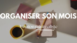 Comment organiser son mois et planifier ses semaines agenda planner bullet journal minimaliste [upl. by Ijan]