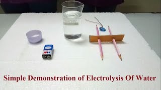 Simple demonstration of electrolysis of water SEE UPDATED VERSION LINK IN DESCRIPTION [upl. by Calendre]