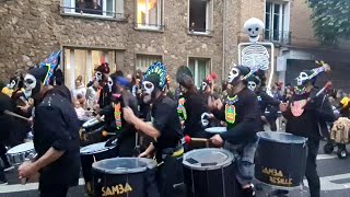 Samba Résille Parade of batucada Le Festival des Petits Pois Clamart 2024 [upl. by Nataline697]