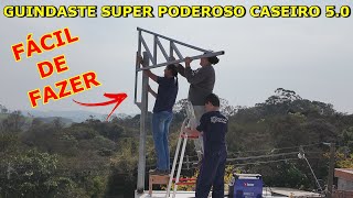 GUINDASTE SUPER PODEROSO CASEIRO FÁCIL DE FASER VÍDEO1 [upl. by Huan955]