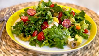 The most delicious Greek Salad recipe 🥗  easy and delicious Athenian Salad recipe 🥑🥗 [upl. by Sinaj548]