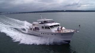 Aerial Video Production Rhode Island  Grand Banks Yachts  Yachting Magazine Photo Shoot RI [upl. by Coady]