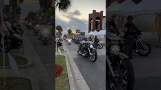 Leesburg Bikefest on Main Street leesburgbikefest harleydavidson shorts motorcycle bike rally [upl. by Eldoria]