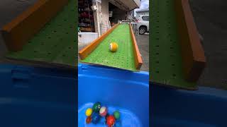 Wooden ball rolling artist Marble Run  billiard balls marblerun galtmarblerun [upl. by Dj196]