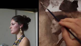 Grisaille Monochromatic Painting Full Value Demonstration [upl. by Lenz]