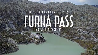 The Furka amp Grimsel Passes in Switzerland  James Bond Chase Location  4K Drone Video [upl. by Salesin]