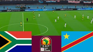 South Africa vs RD Congo 2024 CAF Africa Cup  Video game simulation PES 2021 [upl. by Novikoff]