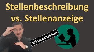 Stellenbeschreibung versus Stellenanzeige [upl. by Kathrine]